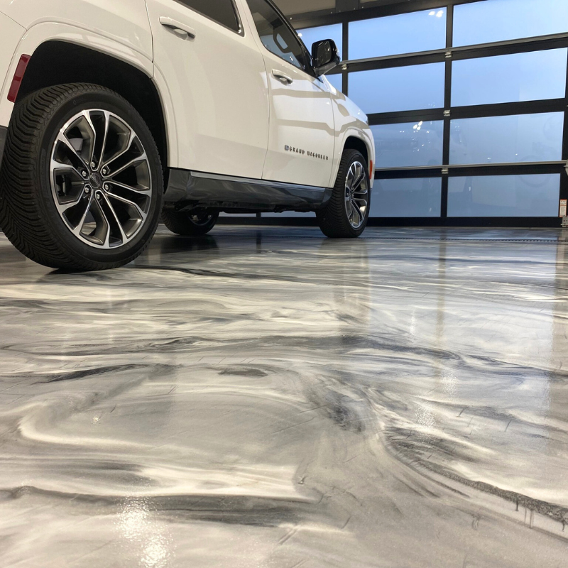 Metallic Epoxy Concrete Coating